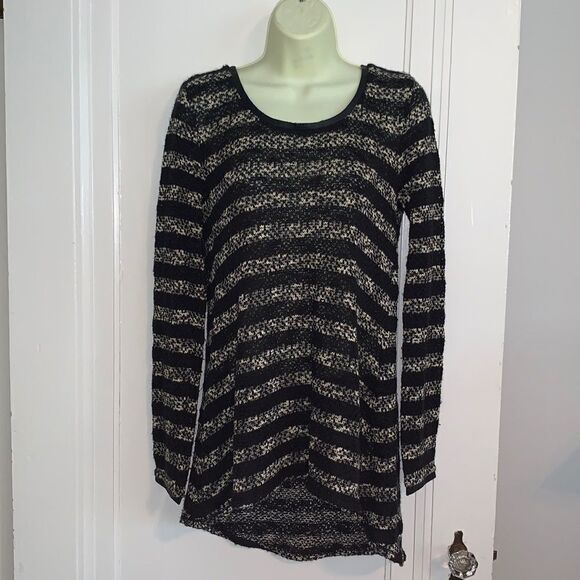 Chelsea & Violet cream & black striped sweater - Picture 1 of 12